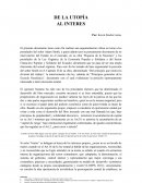 DE LA UTOPÍA AL INTERES