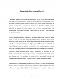 La libertad. ¿Hasta dónde llega nuestra liberta?