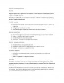 Medición de masas y volúmenes. comprender la importancia de la medición, el buen registro de la misma y su posterior análisis en el trabajo científico