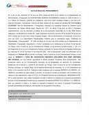 Acta de inicio del procedimiento