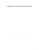 PROCEDIMIENTO DE JUBILACIÓN EN LOS INSTITUTOS DE MÉXICO