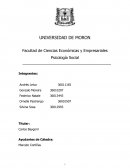 Facultad de Ciencias Económicas y Empresariales Psicología Social