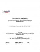 MÉTODOS CUANTITATIVOS PARA LAS CIENCIAS ECONÓMICO ADMINISTRATIVAS