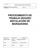 PROCEDIMIENTO DE TRABAJO SEGURO INSTALACIÓN DE MARQUESINA