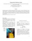 Preparación de Soluciones Acuosas. Datos y Cálculos