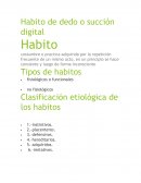 Habito de dedo o succión digital