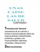 Importancia de la nutrición y breves nociones básicas sobre los macronutriente (Carbohidratos, proteínas y grasa) y los micronutrientes vitaminas, minerales y fitoquímicos.