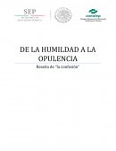 DE LA HUMILDAD A LA OPULENCIA PROFESOR ALEJANDRO MAURICIO BARRIOS