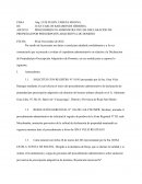 Por medio de la presente me dirijo a usted para saludarle cordialmente y a la vez comunicarle que se procede a evaluar el expediente administrativo en relación a la Declaración de Propiedad por