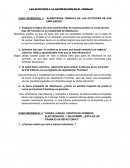 Las actitudes y la sastifaccion en el trabajo