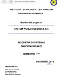 Ejemplo de planificación de un empresa de computoю