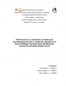 Elaboración de un instrumento contable para microempresas de corte confección.