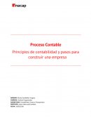 Proceso Contable Principios de contabilidad y pasos para construir una empresa