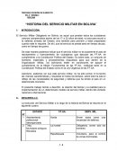 Historia del servicio militar en Bolivia