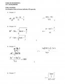 Los despejes están en forma indicada, NO operada.