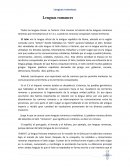 Lenguas romances ensayo