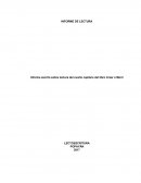 INFORME DE LECTURA Informe escrito sobre lectura del cuarto capítulo del libro Crear o Morir