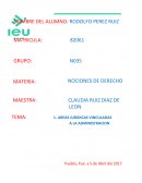 Áreas jurídicas relacionadas a la administracion