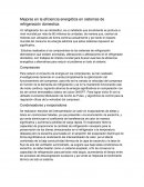 Mejoras en la eficiencia energética en sistemas de refrigeración domestica