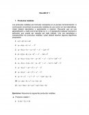 TALLER N° 1 Productos notables