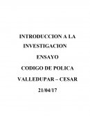 Ensayo sobre el nuevo codigo de policia de Colombia