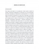 MEMORIA DE OBSERVACIÓN