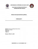 Historia del pensamiento político Evidencia# 2