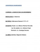 ENFERMERÍA GENERAL II ACTIVIDAD Nº 1 – CASO “JOSÉ BOMBERO”