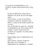 Las guerras de independencia y los primeros estados hispanoamericanos