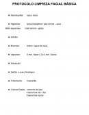 Protocolos cosmetología