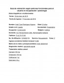 Guía de valoración según patrones funcionales para el usuario en recuperación / postcirugia