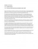 Análisis de Articulo Economía mundial tendrá mejor desempeño en 2017 y 2018