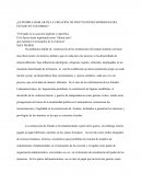 ¿Es posible hablar de la creación de instituciones modernas del Estado en Colombia?