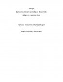 Balances y perspectivas Tiempos modernos: Charles Chaplin