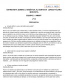 BIOETICA ¿Puede definir lo que es la bioética para usted?