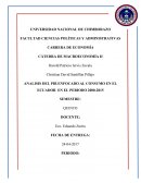 ANALISIS DEL PIB ENFOCADO AL CONSUMO EN EL ECUADOR EN EL PERIODO 2000-2015