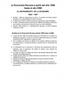 La Economía Peruana a partir del año 1995 hasta el año 2000