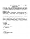 INFORME DE UNA PRACTICA ESCOLAR