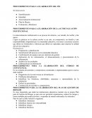 PROCEDIMIENTO PARA LA ELABORACIÓN DE LA AUTOEVALUACIÓN INSTITUCIONAL