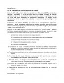 Marco Teorico. Ley No. 618 General de Higiene y Seguridad del Trabajo