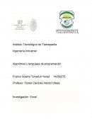 Ingeniería Industrial Algoritmos y lenguajes de programación