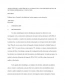 APLICACIÓN DE LA GESTIÓN DE LA CALIDAD TOTAL CON ENFOQUE HACIA LOS SECTORES EMPRESARIAL Y EDUCACIÓN