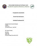 Escrito Final del discurso Actividad Fundamental #7