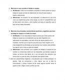 TRABAJO EN EQUIPO Mencione en que consiste el trabajo en equipo