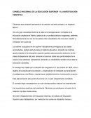 CONSEJO NACIONAL DE LA EDUCACIÓN SUPERIOR Y LA INVESTIGACIÓN CIENTÍFICA