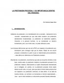 LA PRETENSIÓN PROCESAL Y SU IMPORTANCIA DENTRO DEL PROCESO.