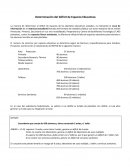 Determinación del Déficit de Espacios Educativos