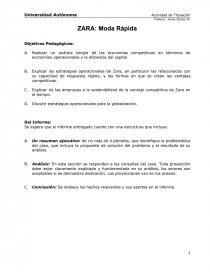 ZARA: Moda Rápida. Página 1