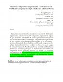Bailarines: compromiso organizacional y su relación con la identificación organizacional y la satisfacción laboral en Corea