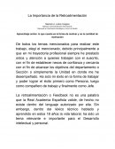 La Importancia de la Retroalimentación